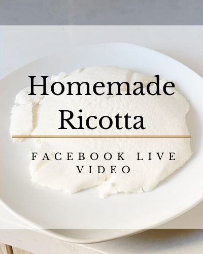 homemade ricotta